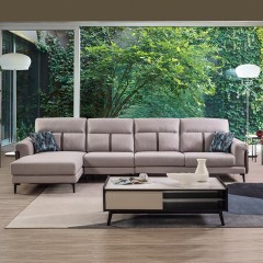 格调家居布艺系列客厅实木框架布艺转角沙发GDQ8702