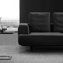 格调家居时代系列客厅现代简约多组合真皮沙发GDS586